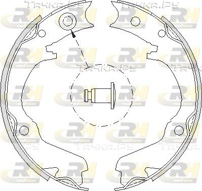Тормозные колодки (стояночная тормозная система) RoadHouse задние для Subaru Outback II 2000-2003. Артикул 4734.00