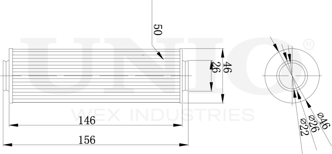 Фильтр масляный (Unio). Артикул FLT-20116