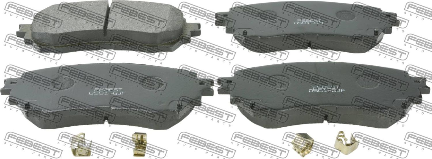 Тормозные колодки Febest. Артикул 0501-GJF