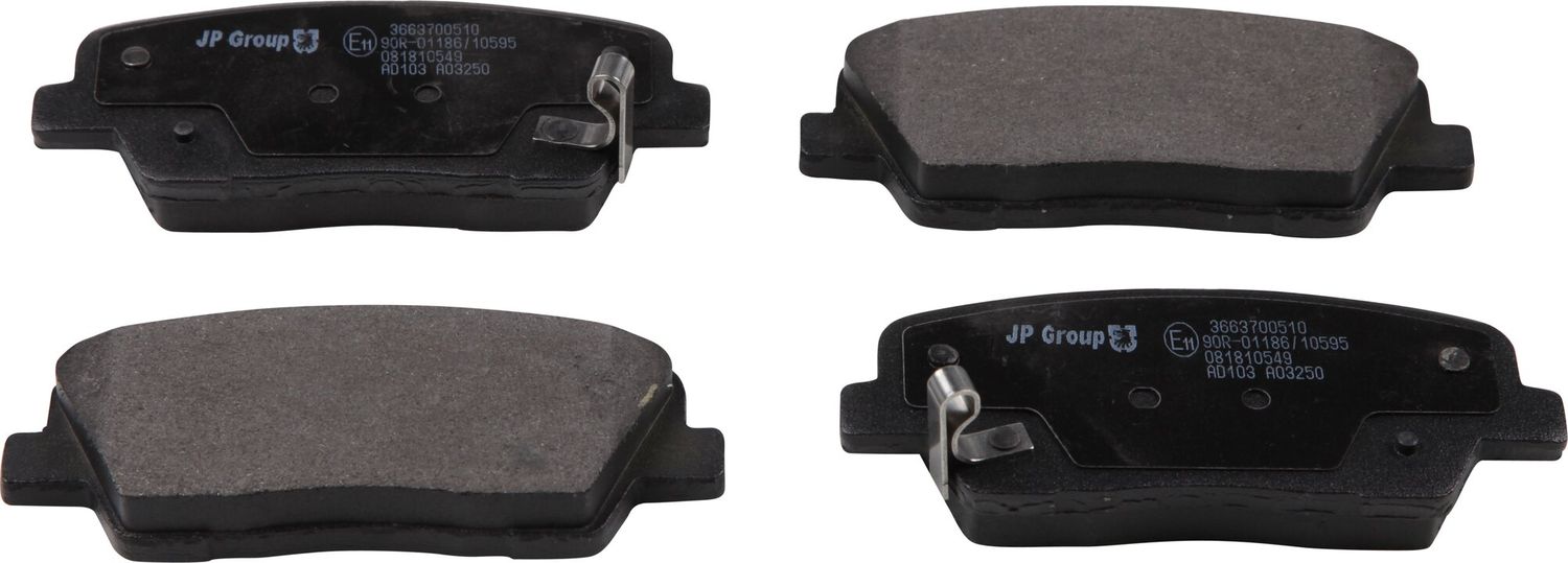 Тормозные колодки JP Group. Артикул 3663700510