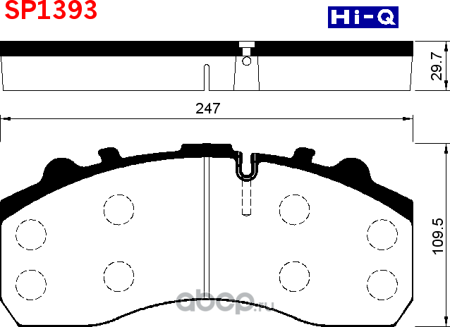 Тормозные колодки Sangsin Hi-Q. Артикул SP1393
