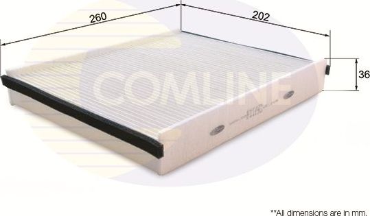 Салонный фильтр Comline. Артикул EKF375