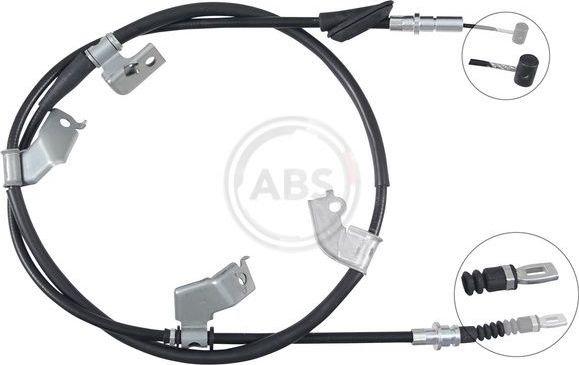 Трос ручника (тросик ручного тормоза) ABS задний левый для Honda Civic VII 2001-2005. Артикул K18997