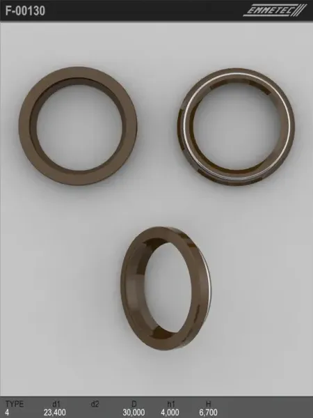 Сальник 23,40/30,00*4,00/6,70 тип 4 (Emmetec). Артикул F00130