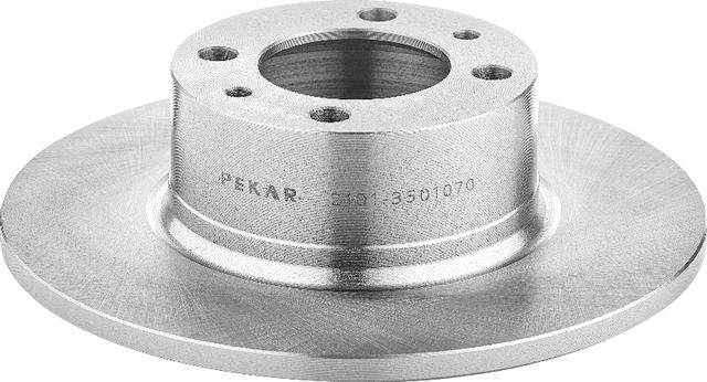 Диск тормозной передний невентилируемый для а/м ВАЗ 2101-2107 (Pekar). Артикул 21013501070