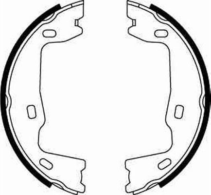 Тормозные колодки (стояночная тормозная система) TRW задние для Opel Admiral B 1969-1978. Артикул GS8223