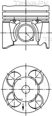 Поршень Kolbenschmidt для Fiat Panda II 2006-2013. Артикул 41287600