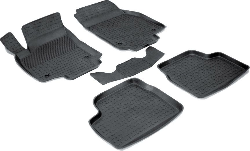 Коврики резиновые Seintex с высоким бортиком для салона Opel Astra H хэтчбек 2004-2010. Артикул 01554
