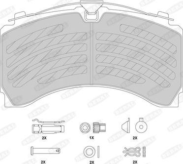 Тормозные колодки BERAL. Артикул BCV29244TK