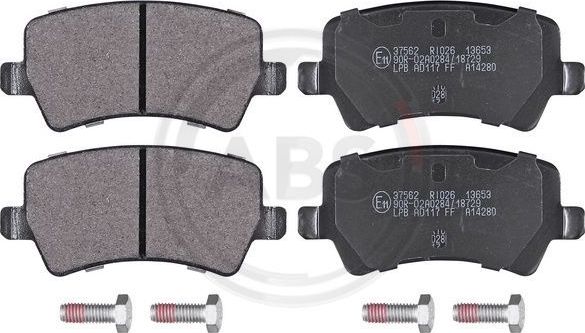 Тормозные колодки ABS задние для Volvo S60 II 2010-2018. Артикул 37562