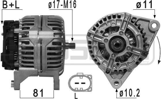 Генератор Era OEM для Peugeot Boxer III 2006-2026. Артикул 210940