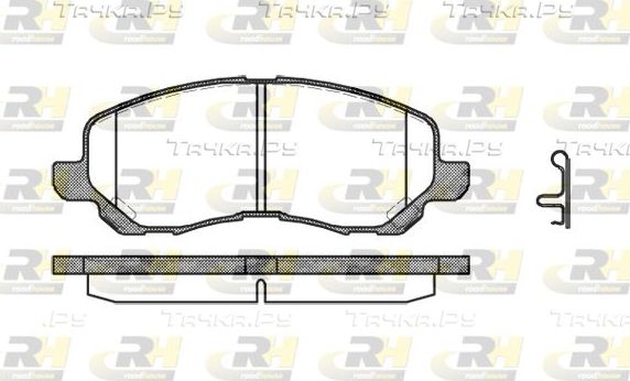 Тормозные колодки RoadHouse передние для Chrysler Sebring III 2007-2010. Артикул 2804.12