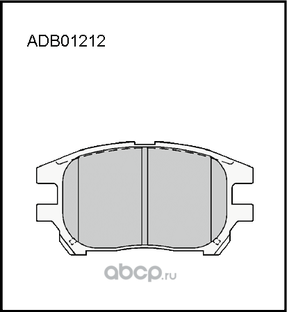 Колодки тормозные (Allied Nippon). Артикул ADB01212