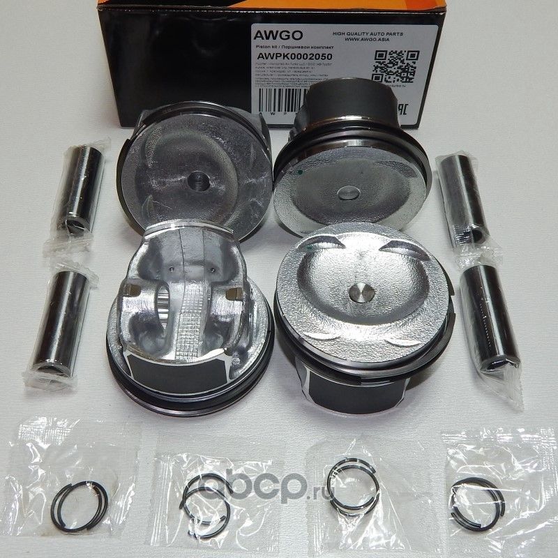 4 шт. порш., кольца, пальцы 0,50 (комплект) AWPK0002050 (Awgo) Awgo. Артикул AWPK0002050