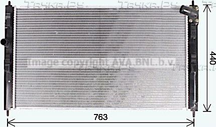 Радиатор охлаждения двигателя AVA. Артикул MT2274