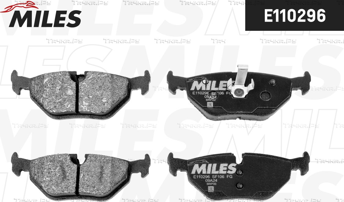 Тормозные колодки Miles (Semi-Metallic) задние для Saab 9-5 I 1999-2009. Артикул E110296