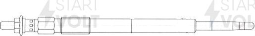 Свеча накаливания (накала) StartVOLT. Артикул GLSP 096
