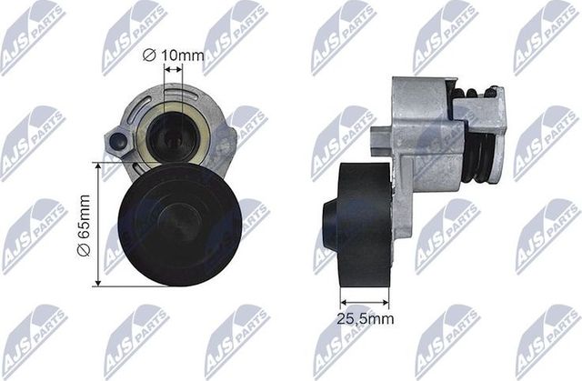 Натяжной ролик (натяжитель) приводного клинового зубчатого ремня NTY. Артикул RNK-NS-006