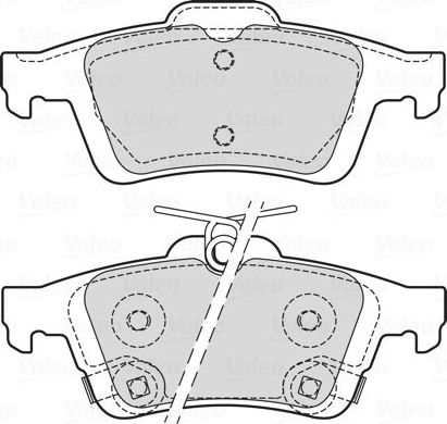 Тормозные колодки Valeo задние для Ford Focus III 2014-2019. Артикул 601709