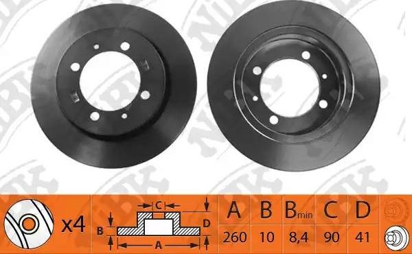 Тормозной диск NiBK. Артикул RN1079