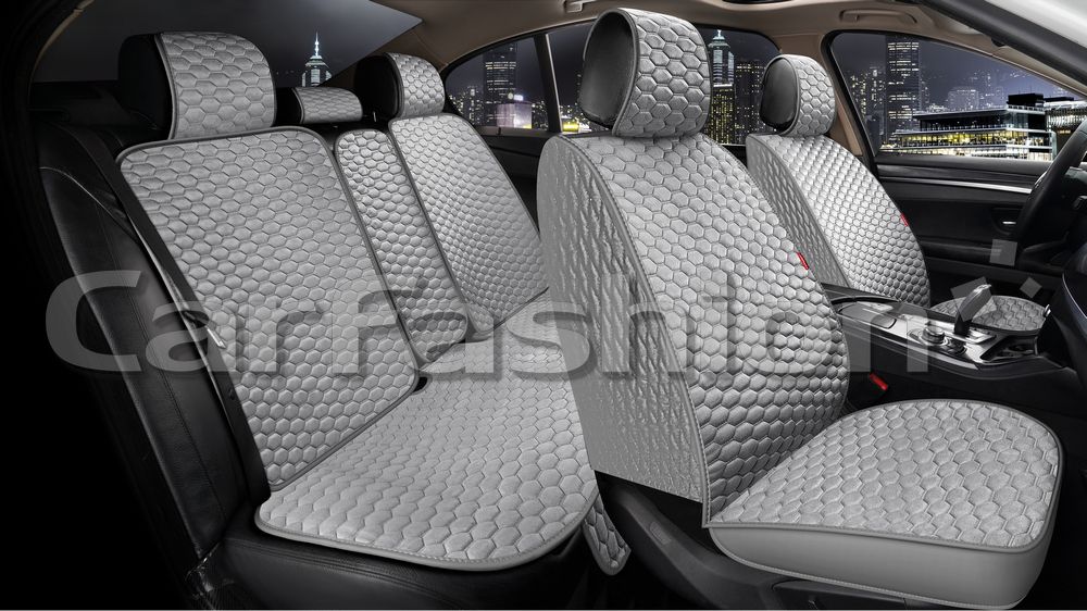 Накидки универсальные CarFashion Sota Plus для авто, цвет Серый/Серый/Серый. Артикул 22760
