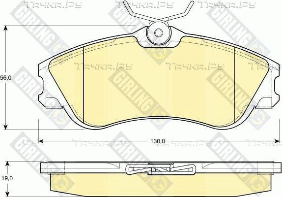 Тормозные колодки Girling. Артикул 6112951