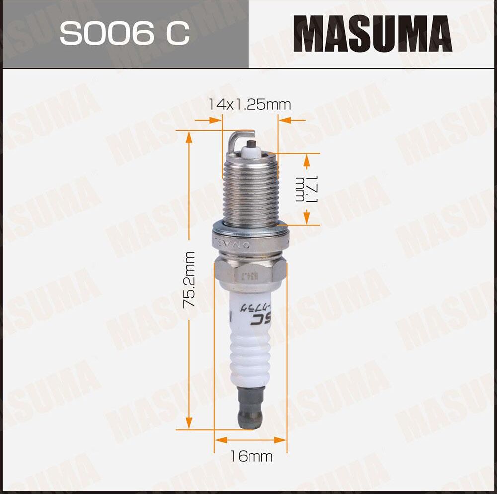 Свеча зажигания (Masuma). Артикул S006C