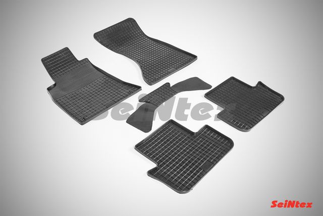 Коврики резиновые Seintex с узором сетка для салона Audi А5 I Sportback 2008-2016. Артикул 86371