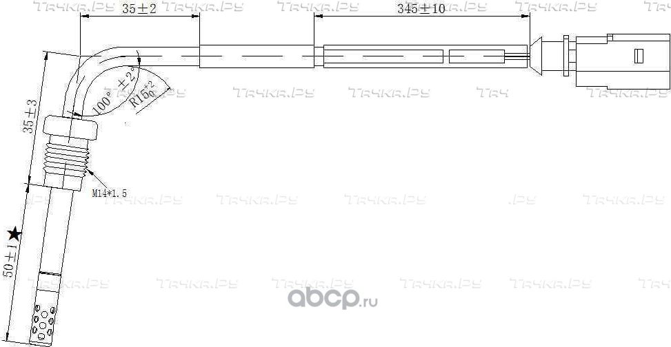 Датчик температуры выхлопных газов (Magtechnic). Артикул MAG0042OG