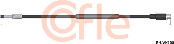 Тормозной шланг Cofle. Артикул 92.BH.VK100