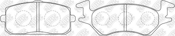 Тормозные колодки NiBK. Артикул PN1134