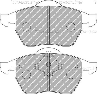 Тормозные колодки FERODO RACING DS2500 для SEAT Toledo II 1998-2006. Артикул FCP590H