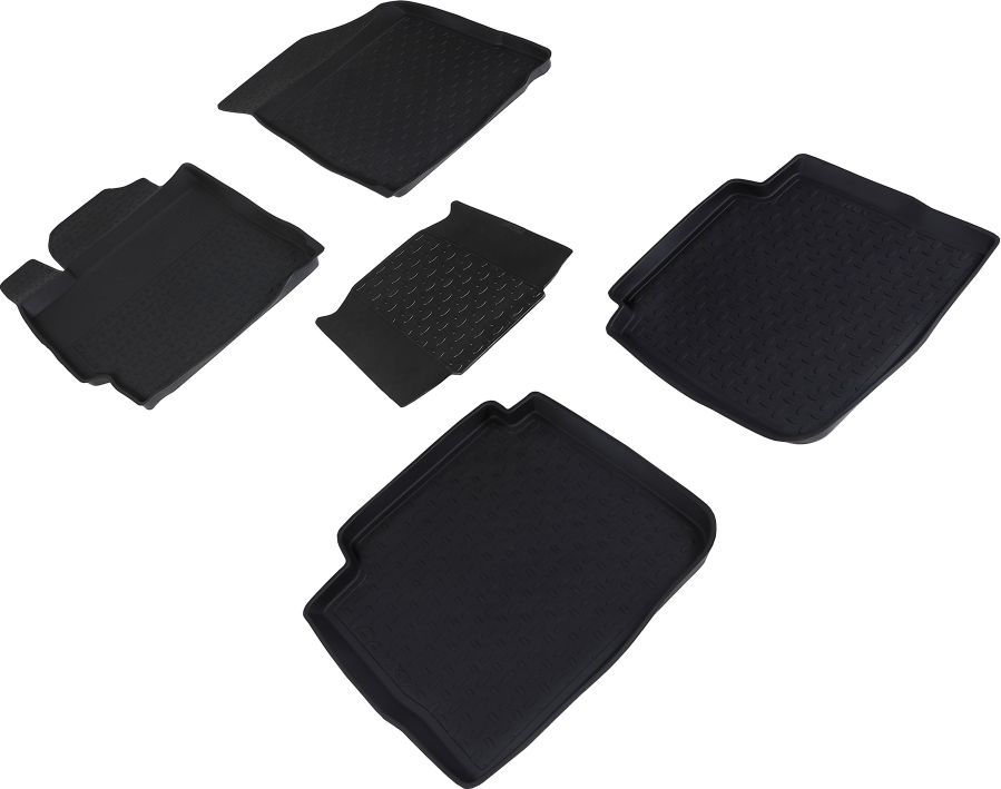 Коврики резиновые Seintex с высоким бортиком для салона Toyota Camry 40 (V40, XV40) 2006-2011. Артикул 01089