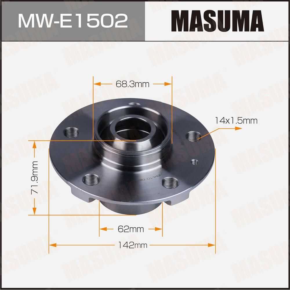 Ступичный подшипник (комплект) Masuma. Артикул MW-E1502