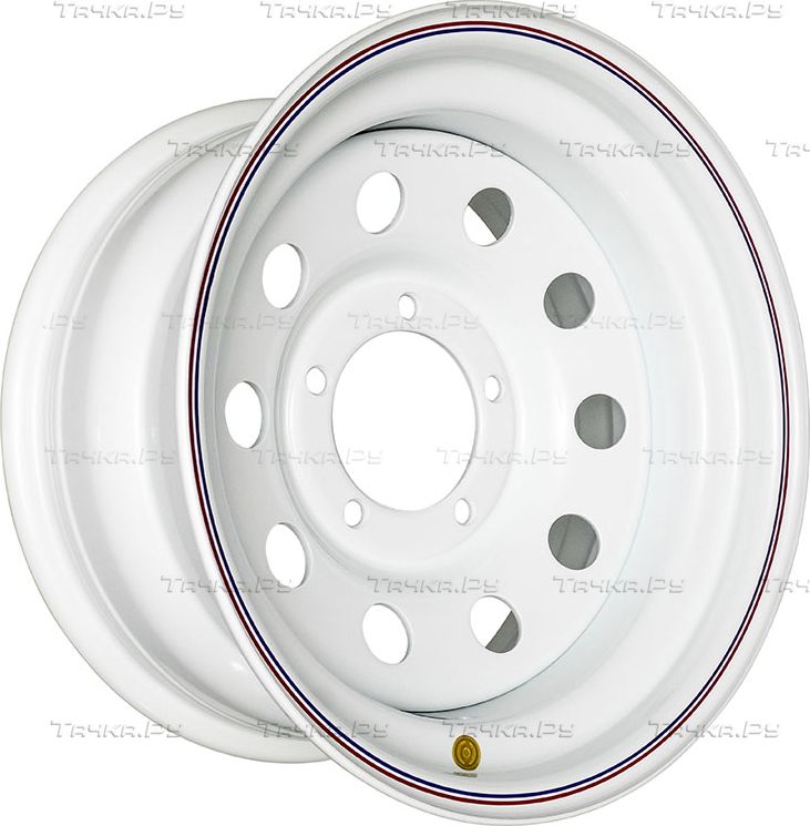 Колёсный диск OFF-ROAD Wheels стальной белый 5x139,7 8xR16 d110 ET-19 для УАЗ Хантер 2003-2026. Артикул 1680-53910WH-19