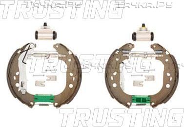 Тормозные колодки Trusting - задние для Peugeot Bipper 2008-2026. Артикул 6390