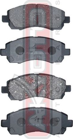 Тормозные колодки Akyoto Packing AKYOTO. Артикул AKD-7398
