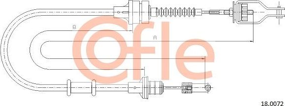 Трос сцепления Cofle для Nissan Micra K11 1992-2003. Артикул 92.18.0072