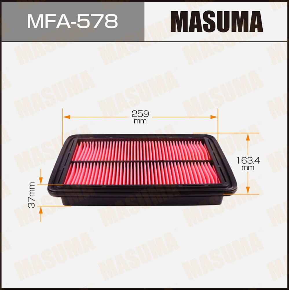 Воздушный фильтр Masuma. Артикул MFA-578