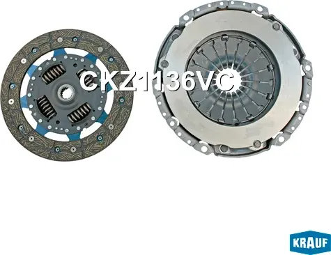 Сцепление комплект без подшипника Krauf. Артикул CKZ1136VC