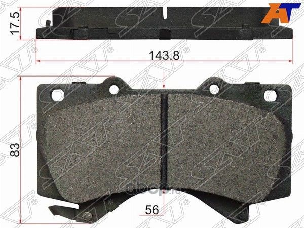 Колодки тормозные FR TOYOTA LAND CRUISER 200,LEXUS (SAT). Артикул ST0446560310