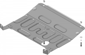 Защита Мотодор усиленная для картера и КПП Datsun mi-DO 2015-2020. Артикул 72114