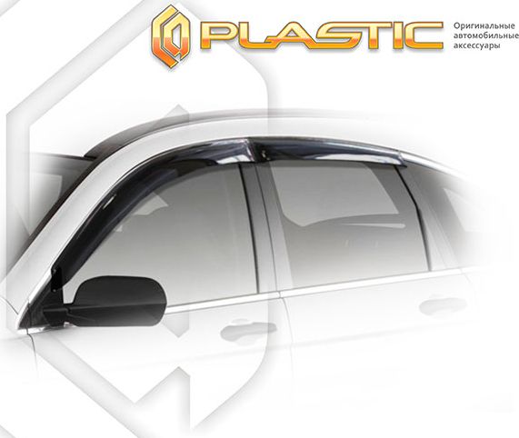 Дефлекторы СА Пластик для окон (Classic полупрозрачный) Honda CR-V  2009-2012. Артикул 2010030307558
