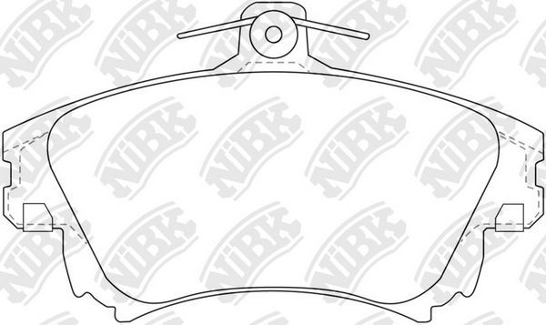 Тормозные колодки NiBK. Артикул PN3126