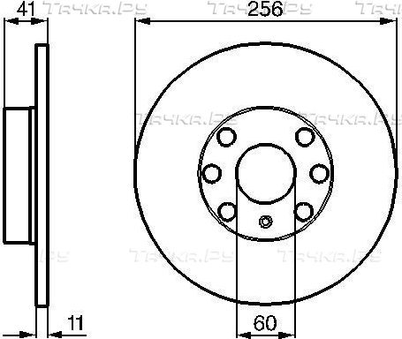Тормозной диск Bosch передний для Opel Astra G 1998-2003. Артикул 0 986 478 880