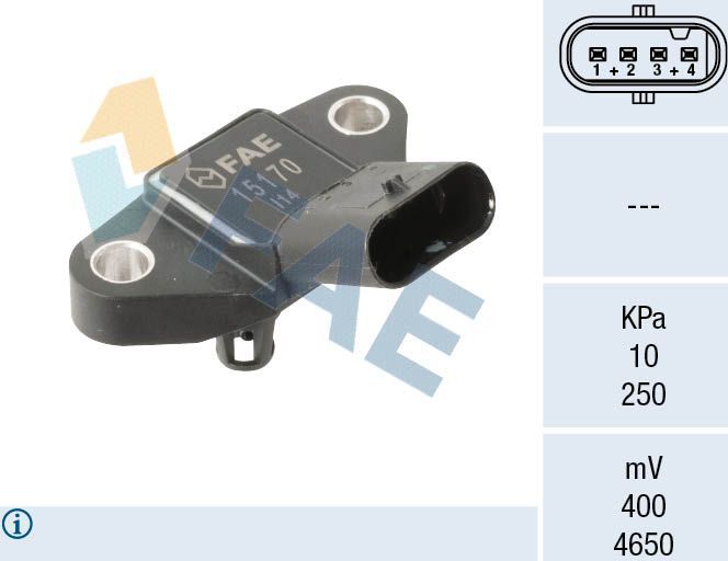 Датчик абсолютного давления (ДАД, MAP) FAE. Артикул 15170