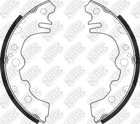 Тормозные колодки NiBK. Артикул FN0042