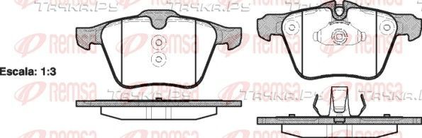 Тормозные колодки Remsa передние для Volvo V70 II 2005-2007. Артикул 1217.00