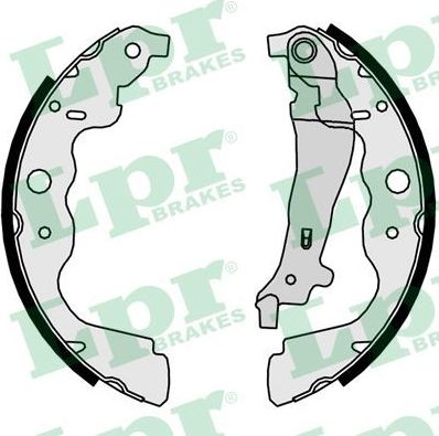 Тормозные колодки LPR задние для Dacia Duster I 2010-2018. Артикул 09890