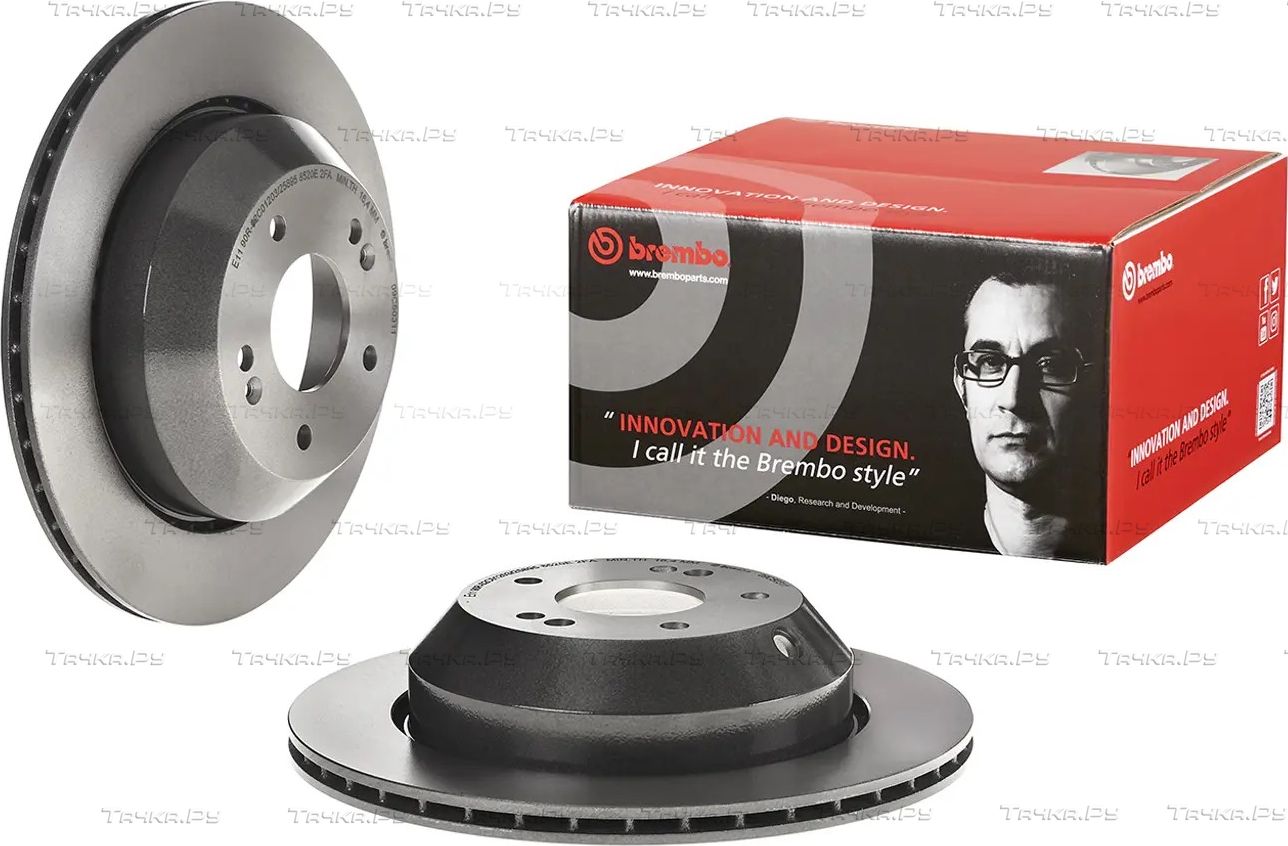 Тормозной диск Brembo PRIME LINE - UV Coated задний для Kia Sorento III Prime 2015-2026. Артикул 09.C503.11